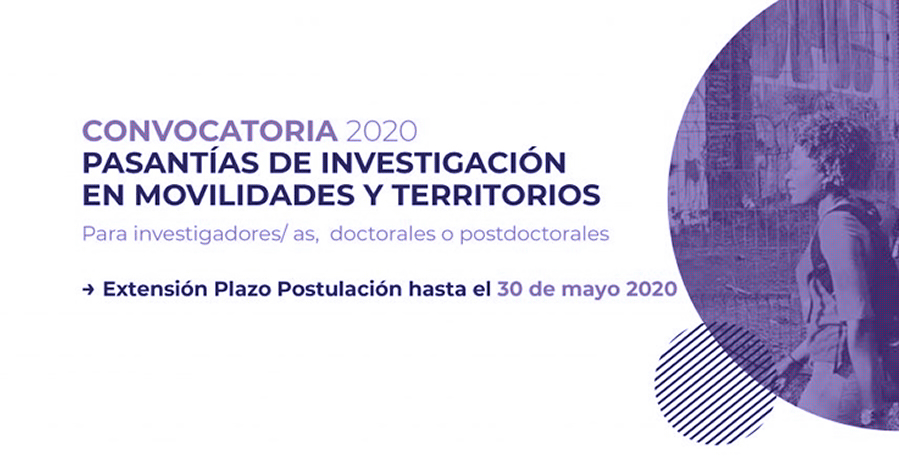 Convocatoria 2020, Pasantías de Investigación en Movilidades y Territorios