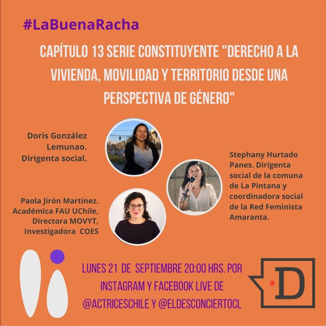 Derecho a la Vivienda, Movilidad y Territorio desde una perspectiva de género