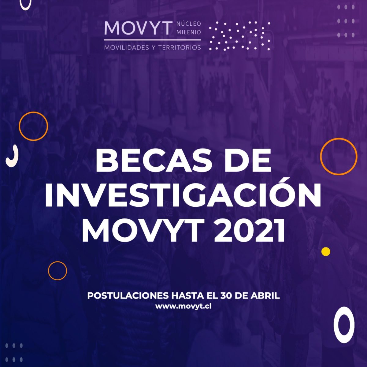 MOVYT abre convocatoria a programa de becas de investigación 2021