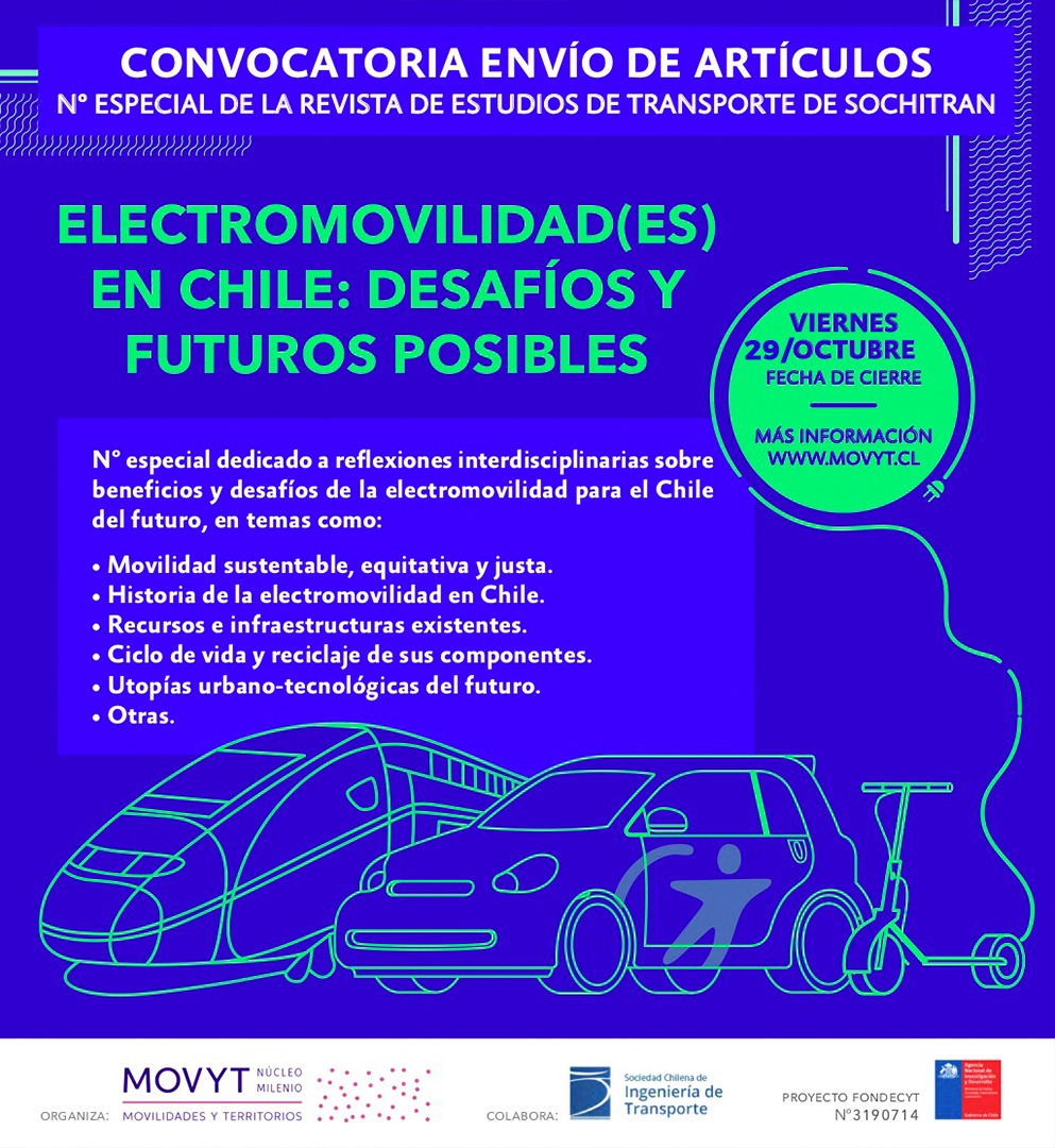 CONVOCATORIA Electromovilidad(es) en Chile: desafíos y futuros posibles