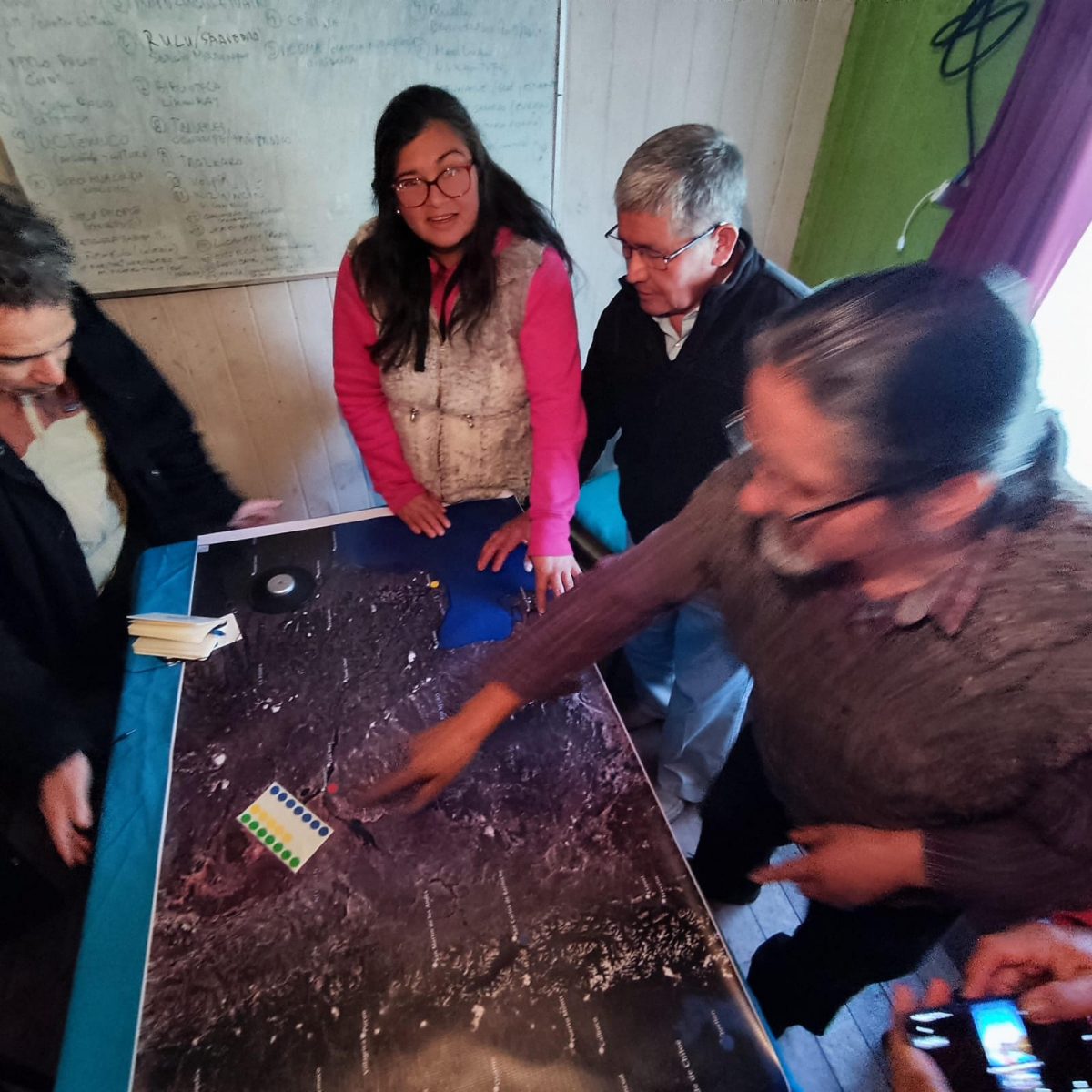 Jornada de mapeo participativo con Txafkintuwe en Villarica- Mallolhafken